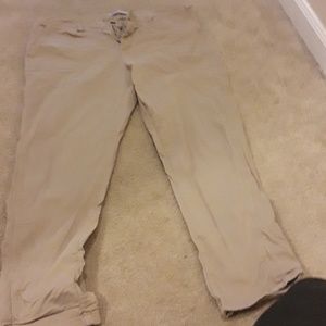Cropped khakis